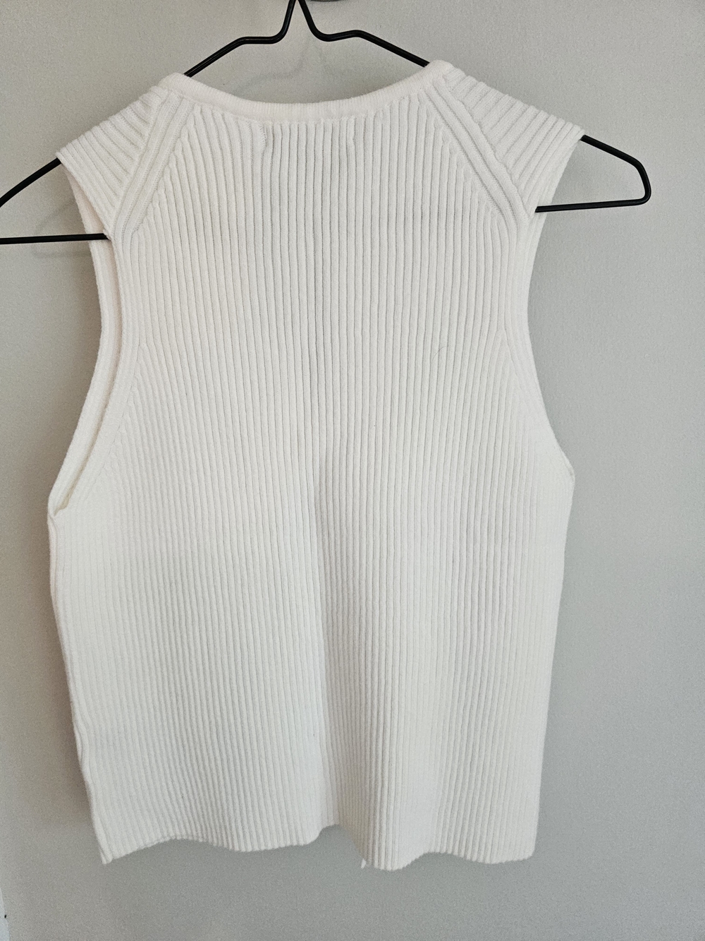 NWT Sincerely Jules Cream Ribbed Vest with Ties Women's Size XS - Picture 2 of 9